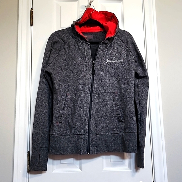 Orangetheory Other - Orange Theory Gray Zipper Jacket Hoodie Size Large